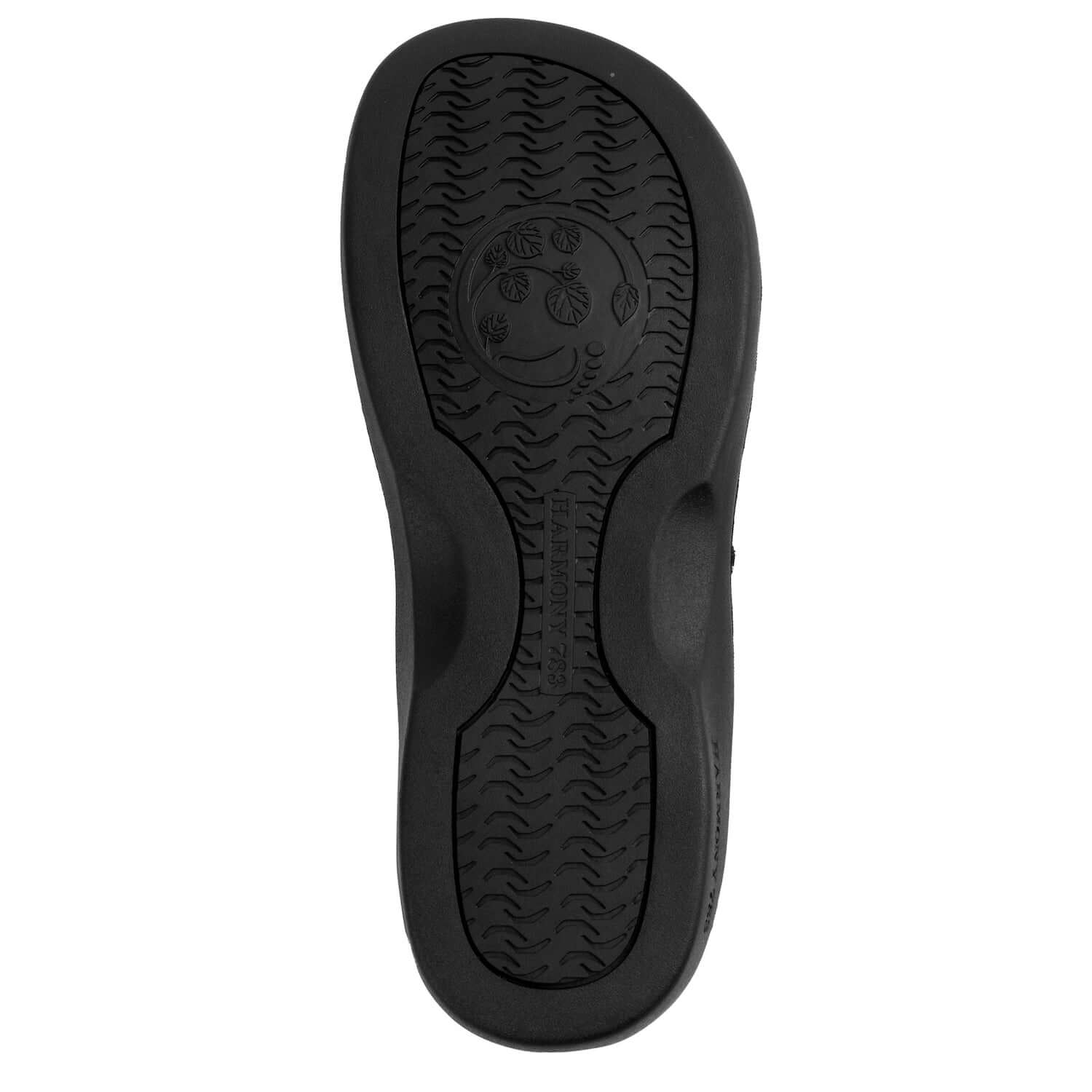 Harmony 783 Tatum knit Flip Flop and sandal
heather grey conductive grounding and earthing footbed
heel Angle