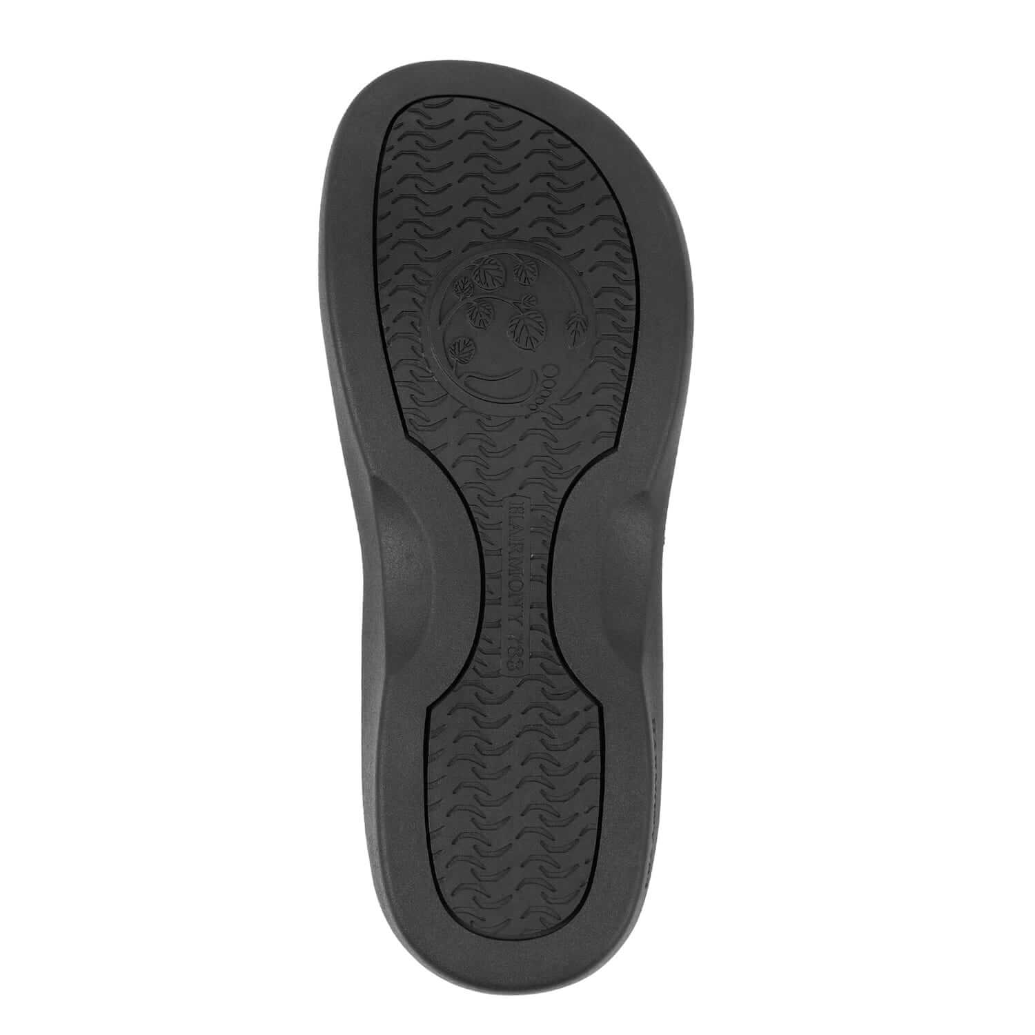 Harmony 783 Tatum knit Flip Flop and sandal
red white and blue striped conductive grounding and earthing footbed
sole Angle