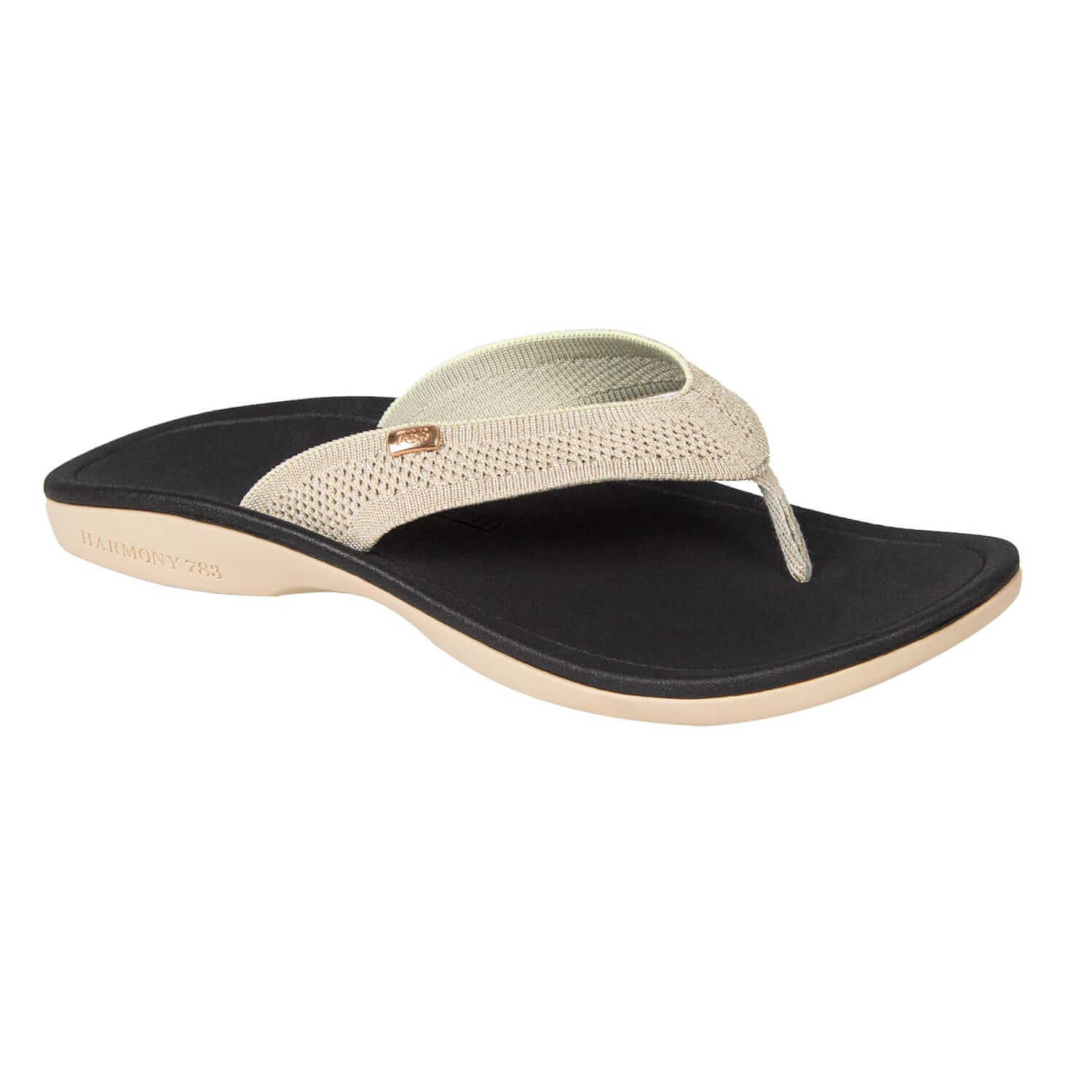 Harmony 783 Tatum platinum knit Flip Flop and sandal conductive grounding and earthing footbed
Category Angle