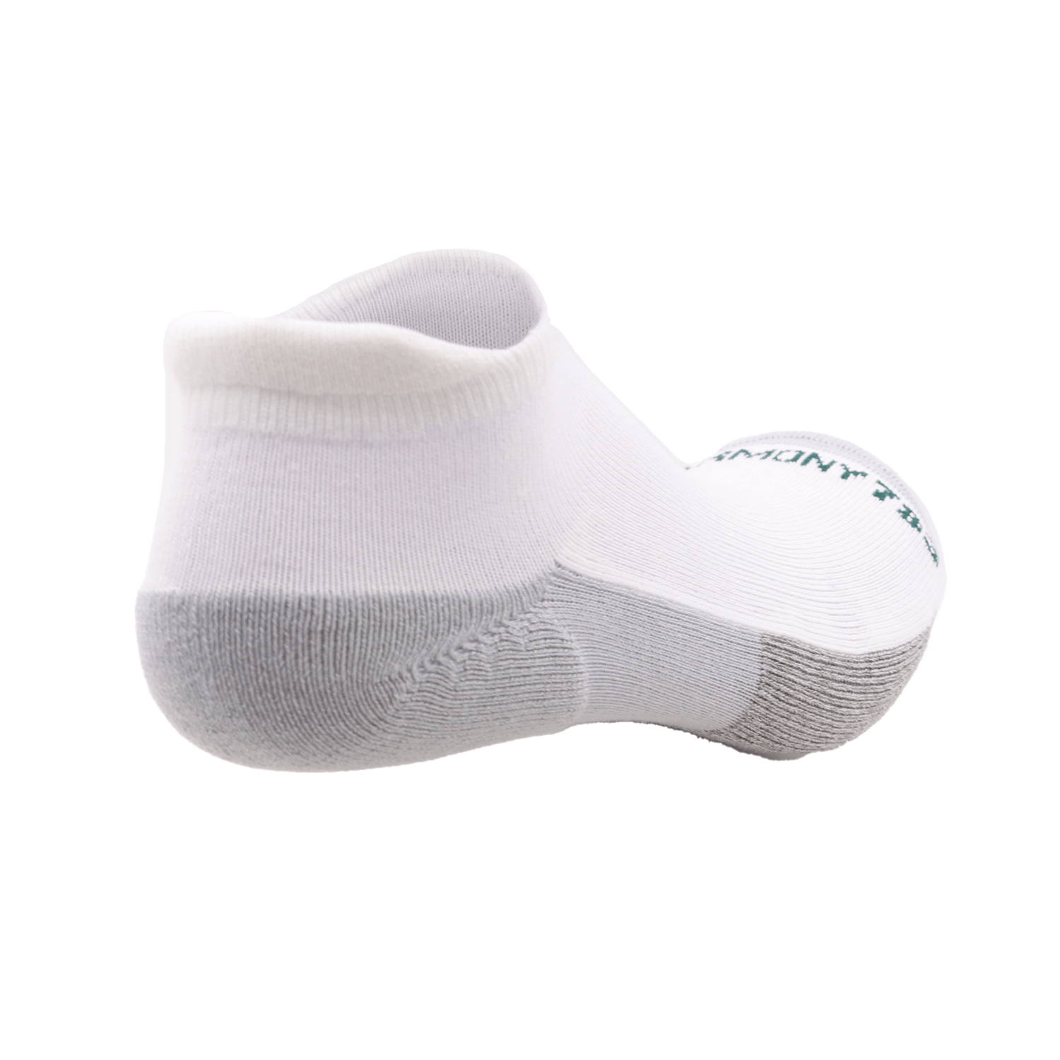Harmony 783 Low Cut White Grounding Socks Organic Cotton with Silver Stitching
Heel