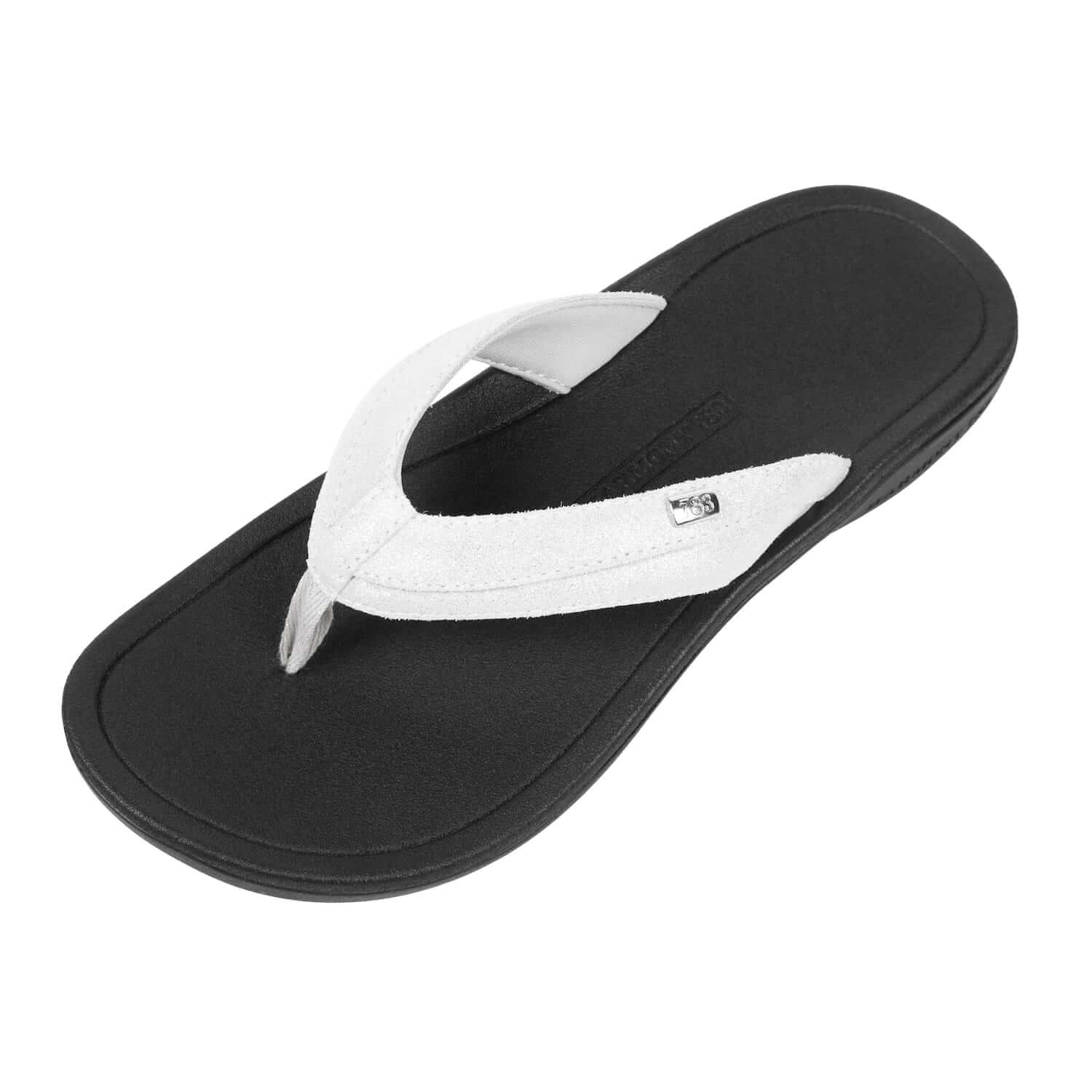 Harmony 783 Stella Womens Grounding Conductive Earthing Sandal in Silver Shimmer Suede Flip Flop
Hero
