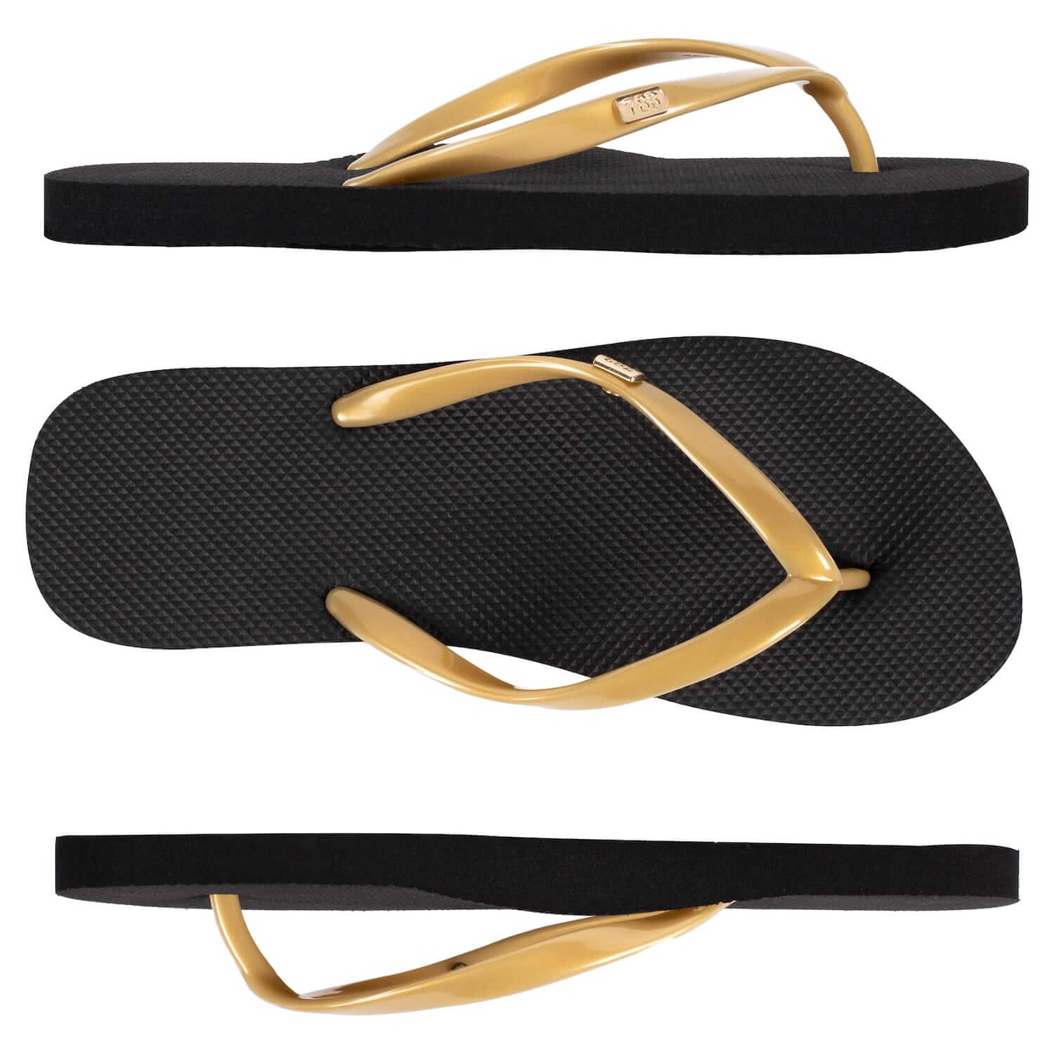 Harmony 783 conductive bed Flip Flop
Black and gold
multiview Angle