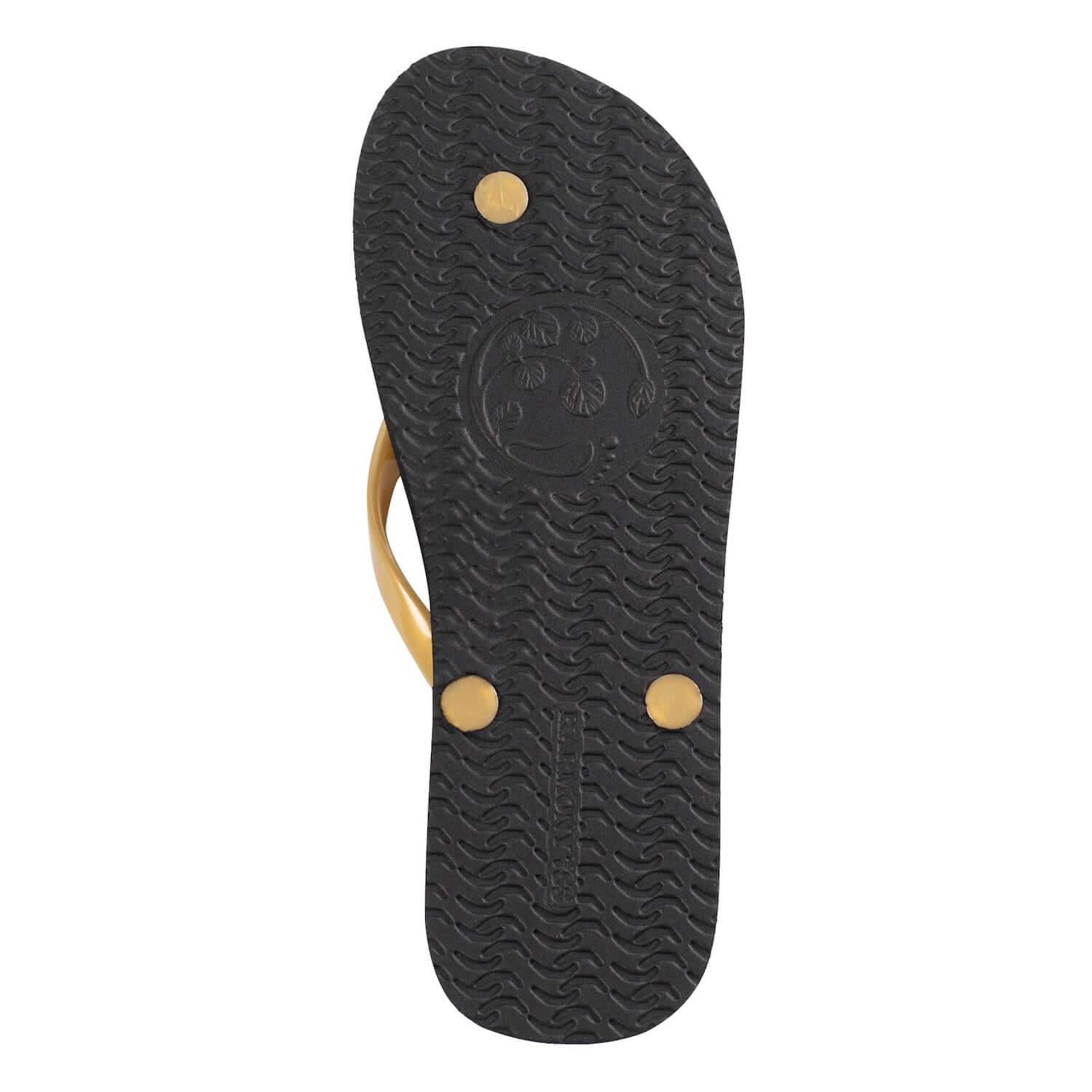 Harmony 783 conductive bed Flip Flop
Black and gold
sole Angle