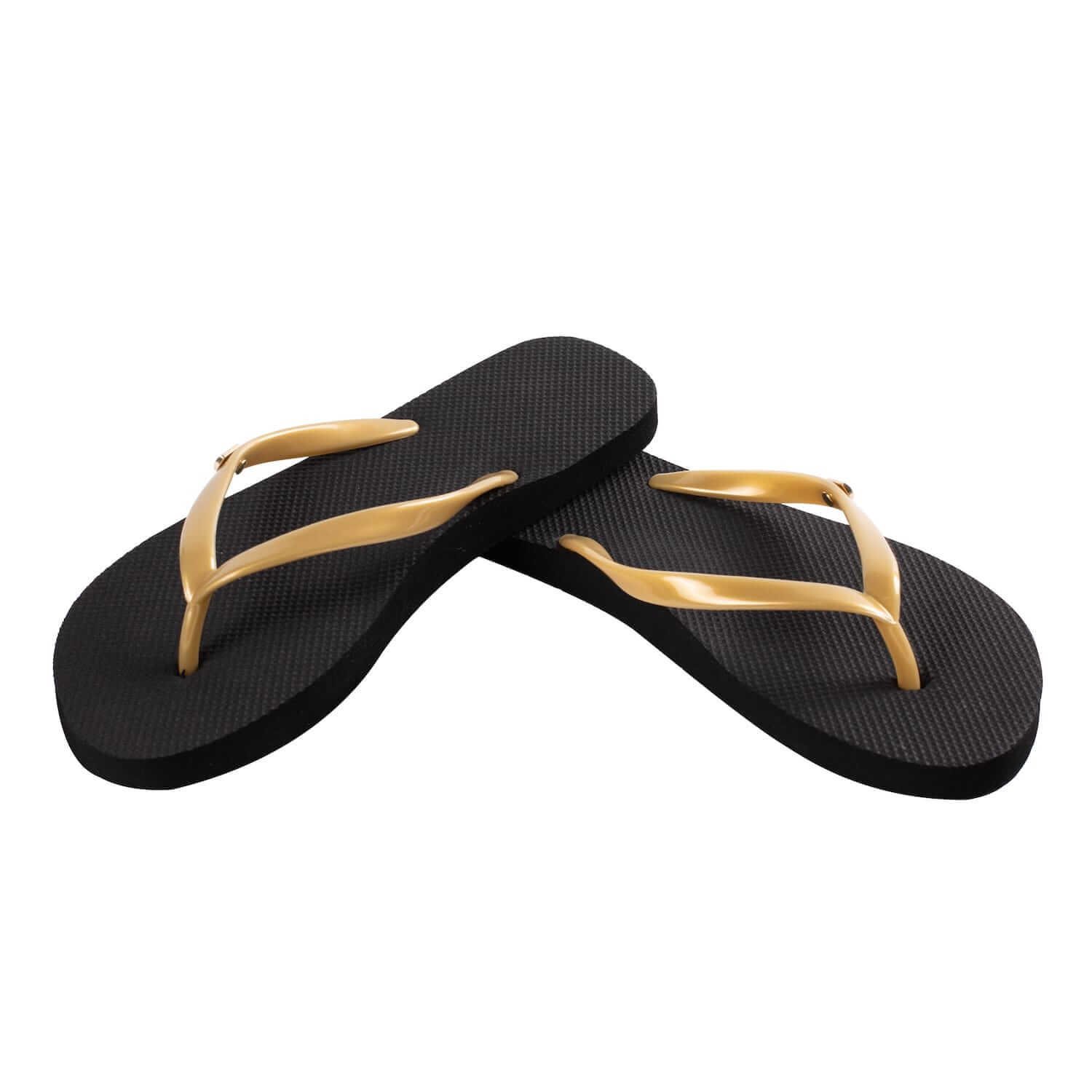 Harmony 783 conductive bed Flip Flop
Black and gold
Stacked Angle