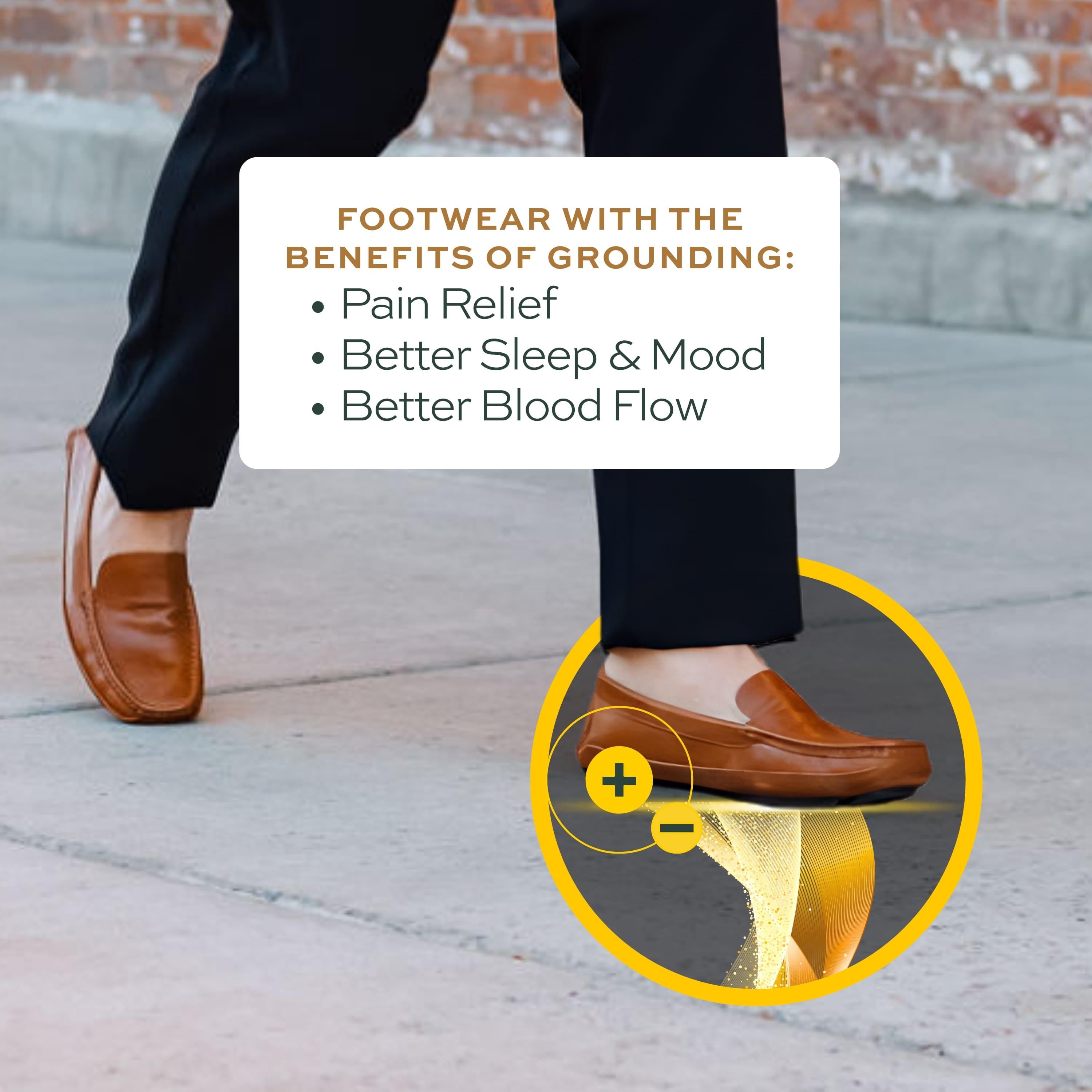 Grounding footwear benefits — Pain Relief, Better Sleep & Mood, Better Blood Flow