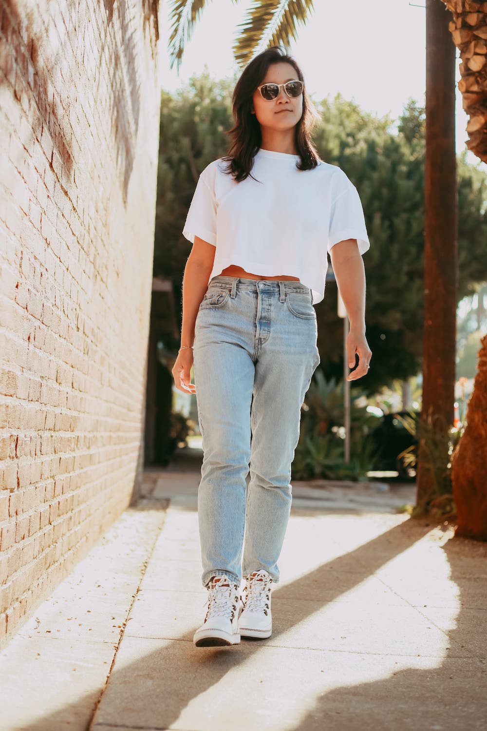 White Leather Ankle Boot