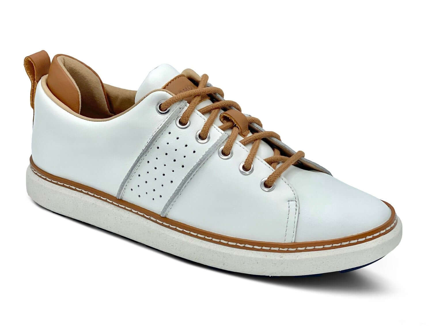 Tammy White Walking Shoe with Stitched Hearts main image 1