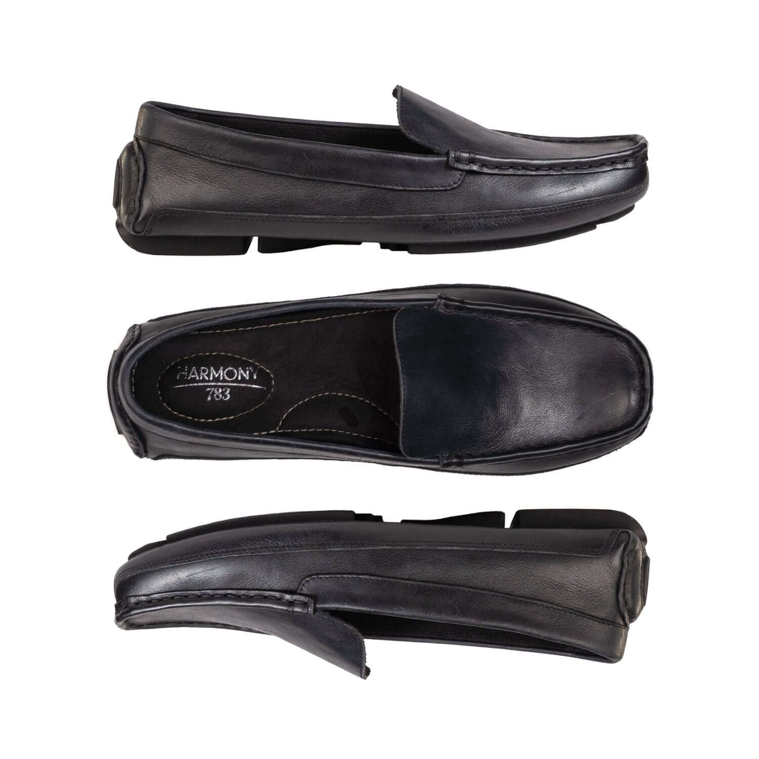 Multi view of the black leather grounding driver