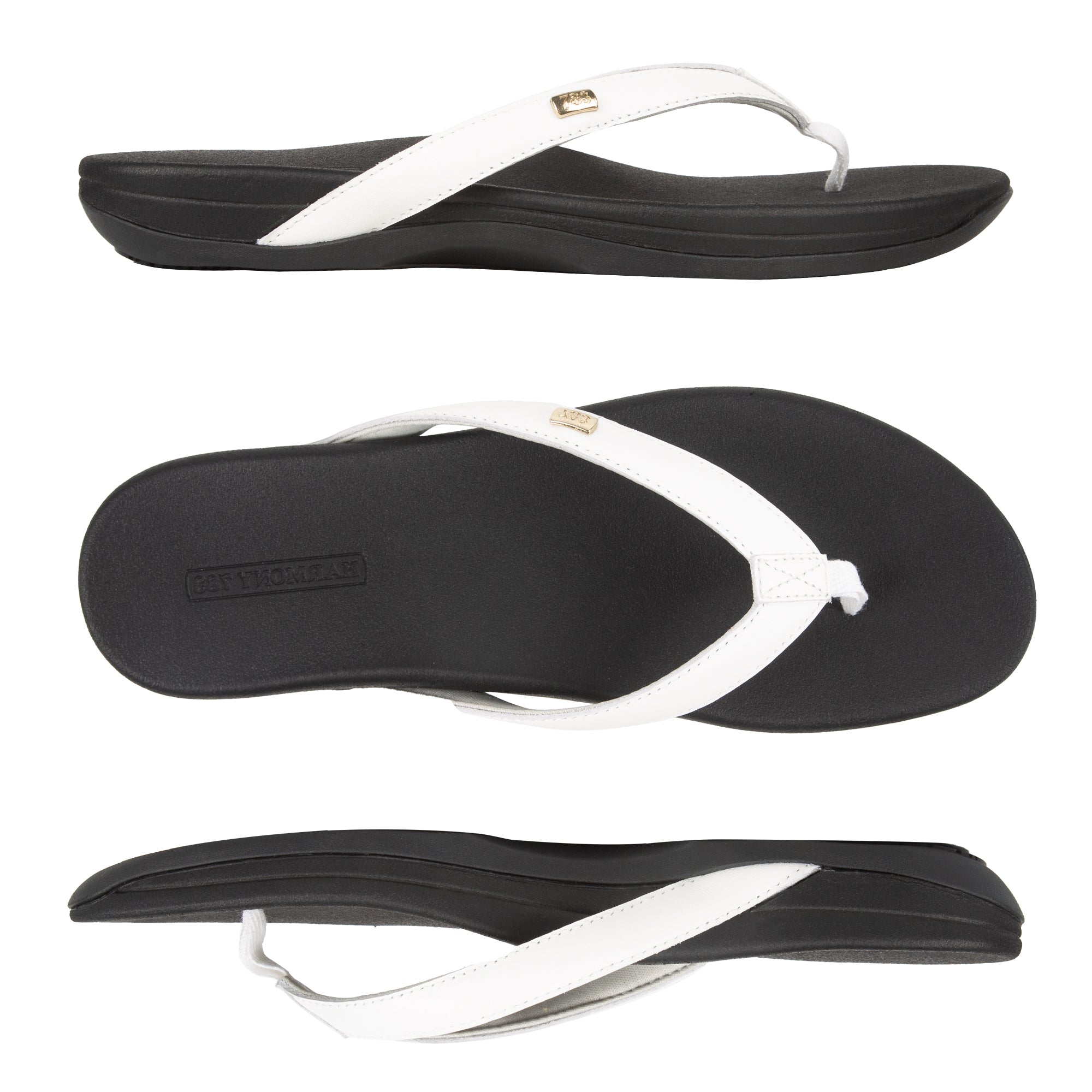 Lily Sandal • White Leather