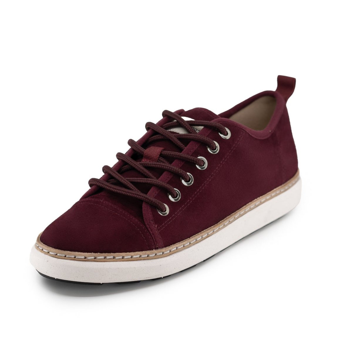 Cabernet Suede Grounding Walker Hero Angle Nylon Round Laces