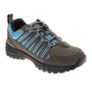 Category view of men and women's Taylor Trail Shoe for grounding and earthing Grey Nubuck and Blue Mesh