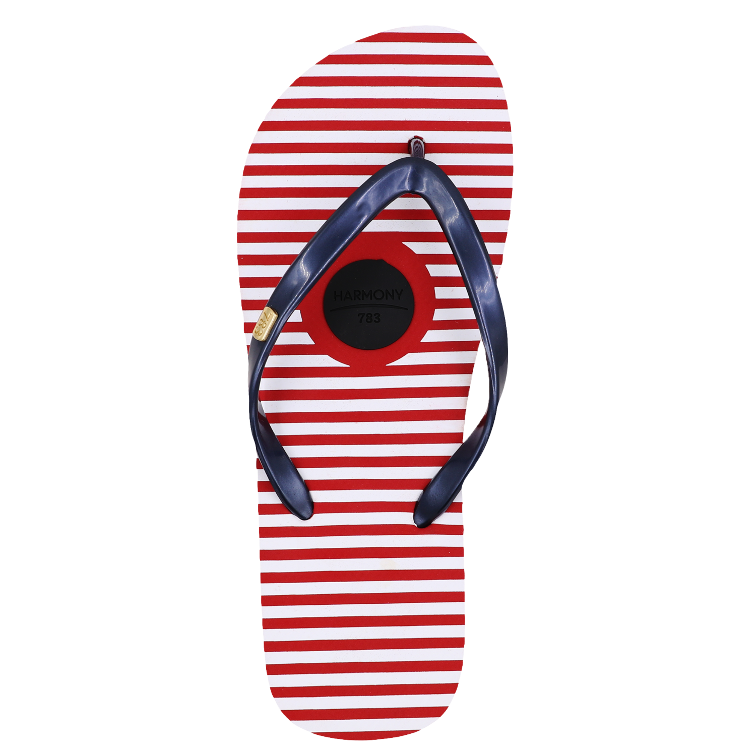 Harmony 783 Grounding conductive plug flip flop
Red White and blue
Top view