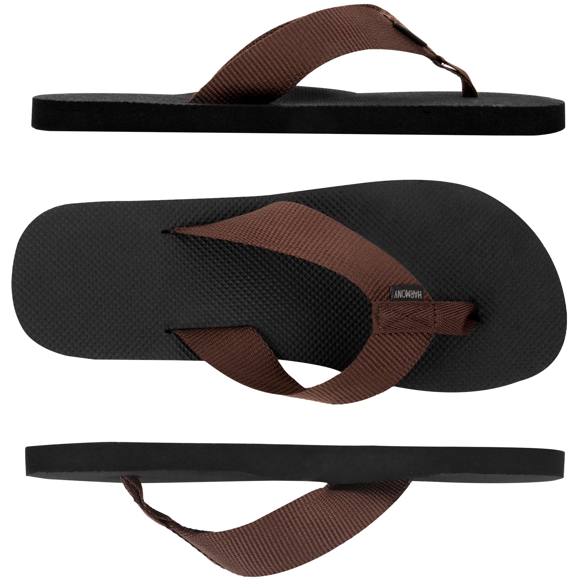 Harmony 783 Men’s Flip Flop- brown
conductive grounding and earthing footbed
multiview Angle