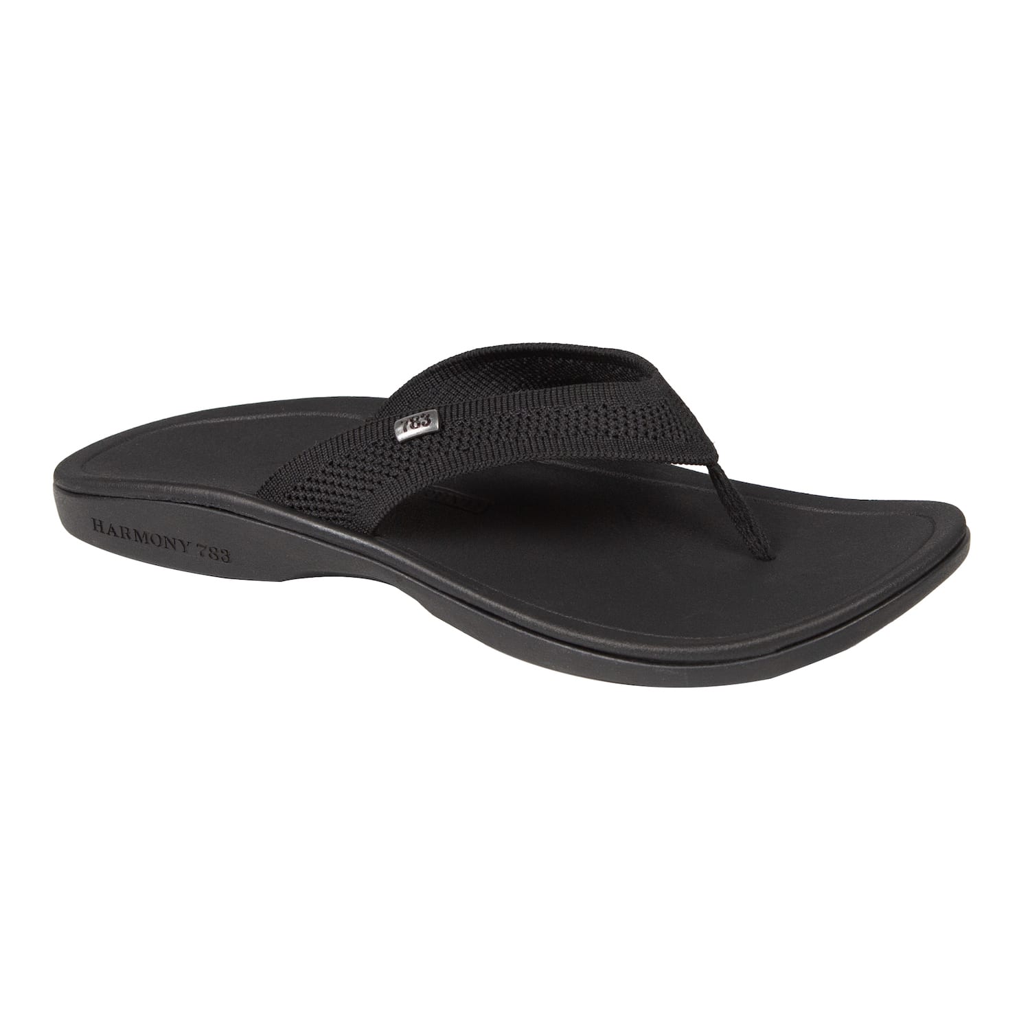 Harmony 783 Tatum knit Flip Flop and sandal 
black conductive grounding and earthing footbed
Category Angle