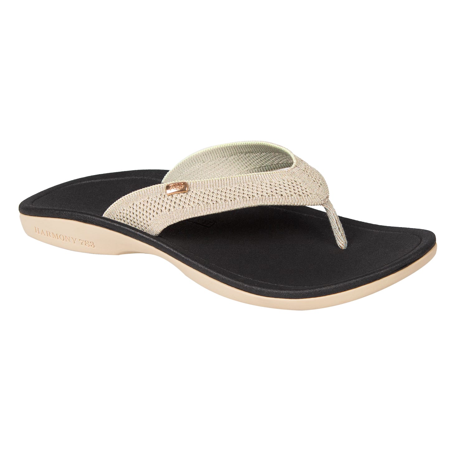 Harmony 783 Tatum platinum knit Flip Flop and sandal  conductive grounding and earthing footbed
Category Angle