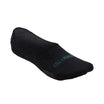 Slip-On No-Show Grounding Socks •  Black Organic Cotton