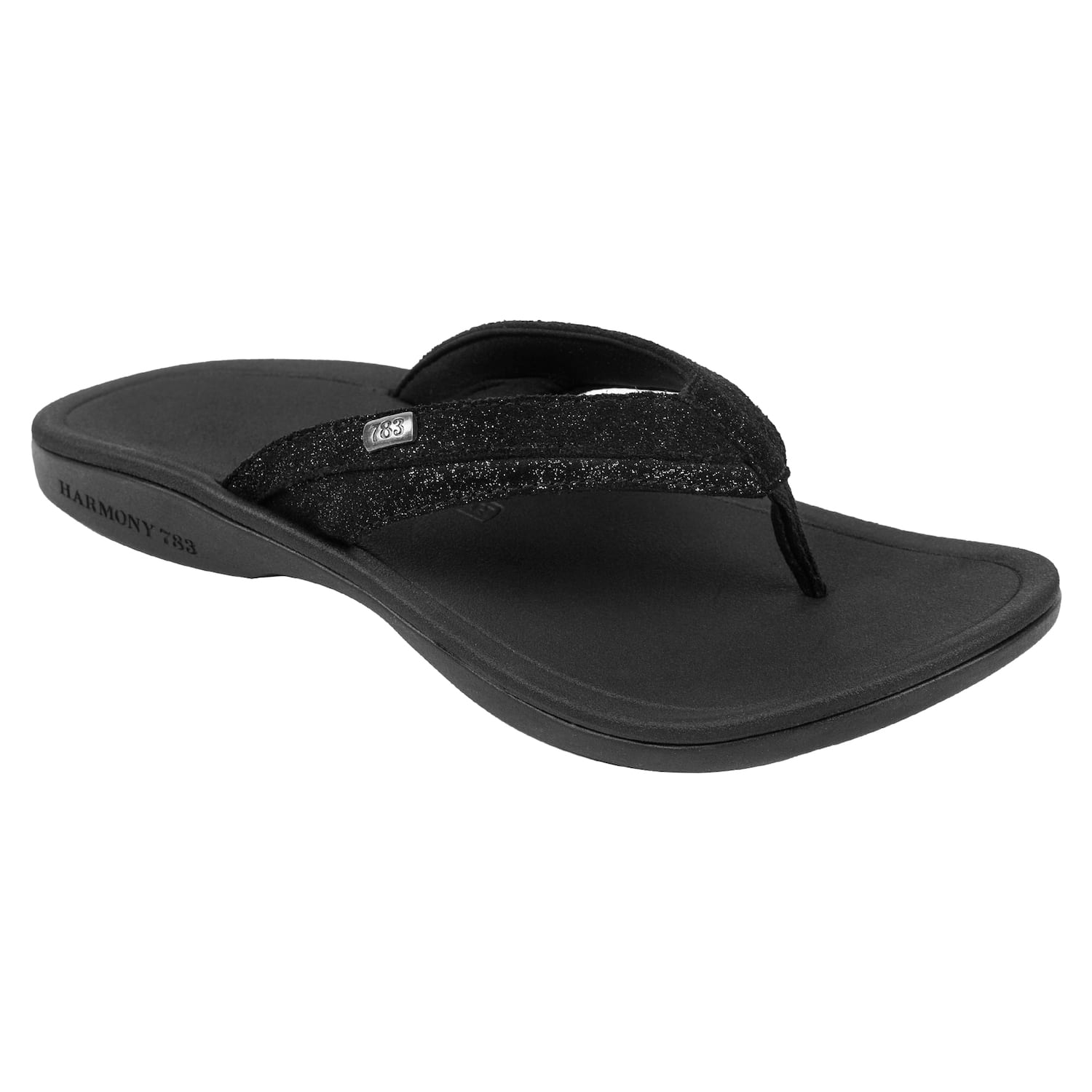 Harmony 783 Stella Womens Grounding Conductive Earthing Sandal in Black Shimmer Suede Flip Flop
Category