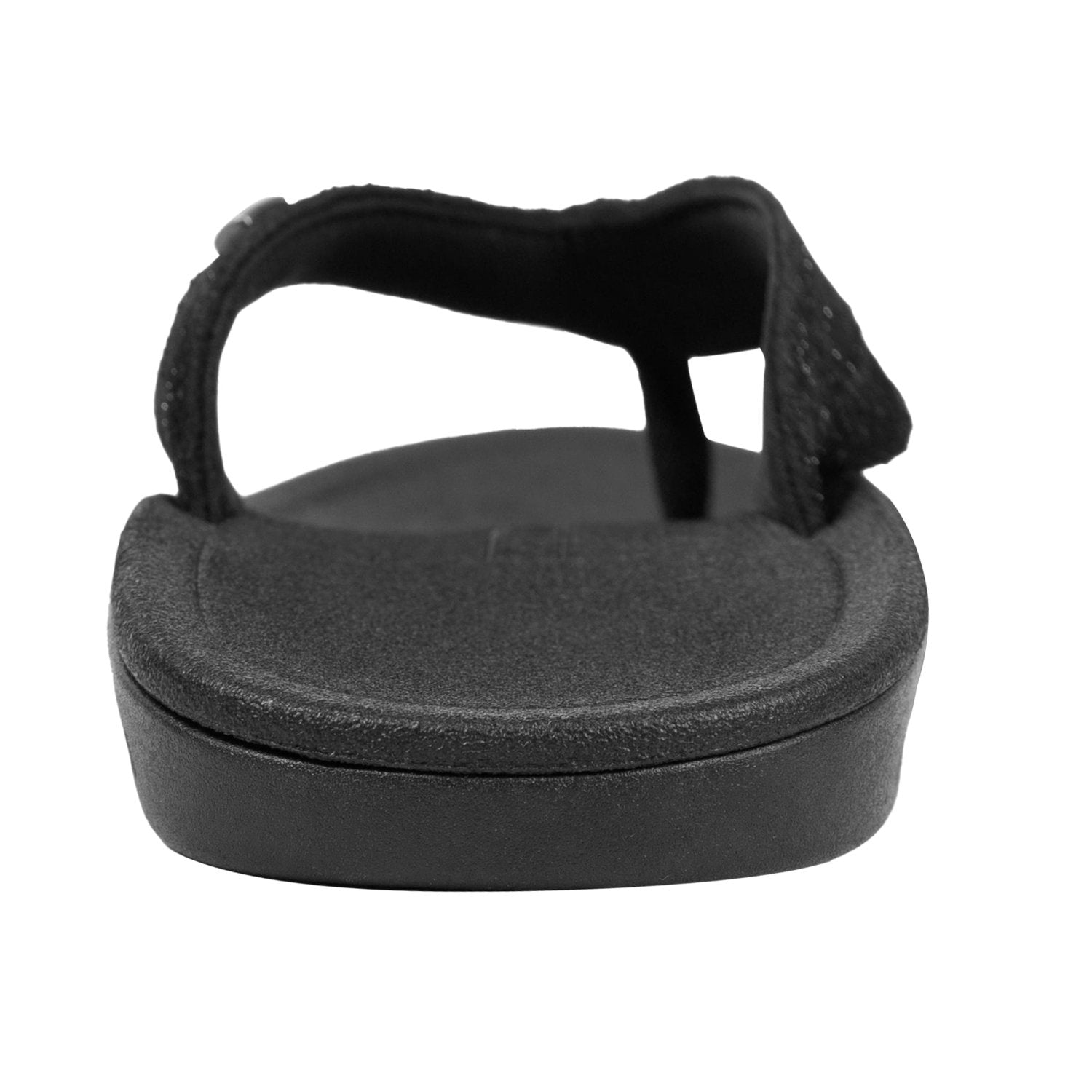 Harmony 783 Stella Womens Grounding Conductive Earthing Sandal in Black Shimmer Suede Flip Flop
Heel