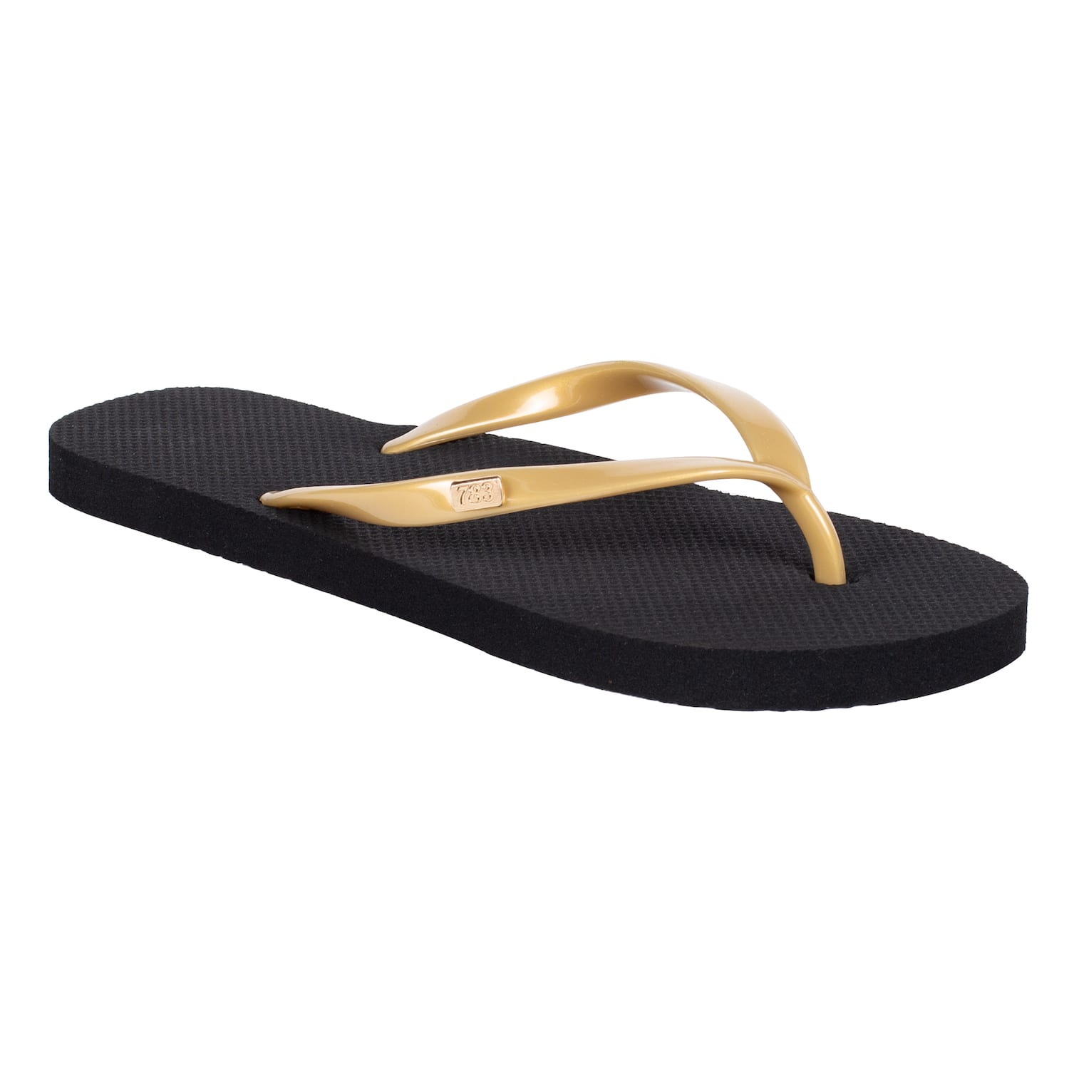 Harmony 783 conductive bed Flip Flop 
Black and gold
Category Angle