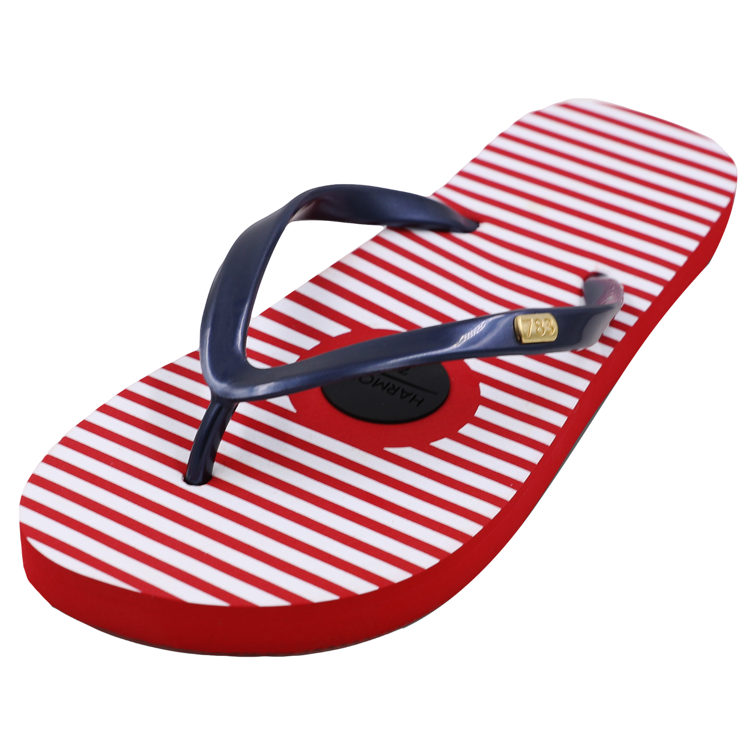 Women s Plug Flip Flop Red White Blue HARMONY783 W6