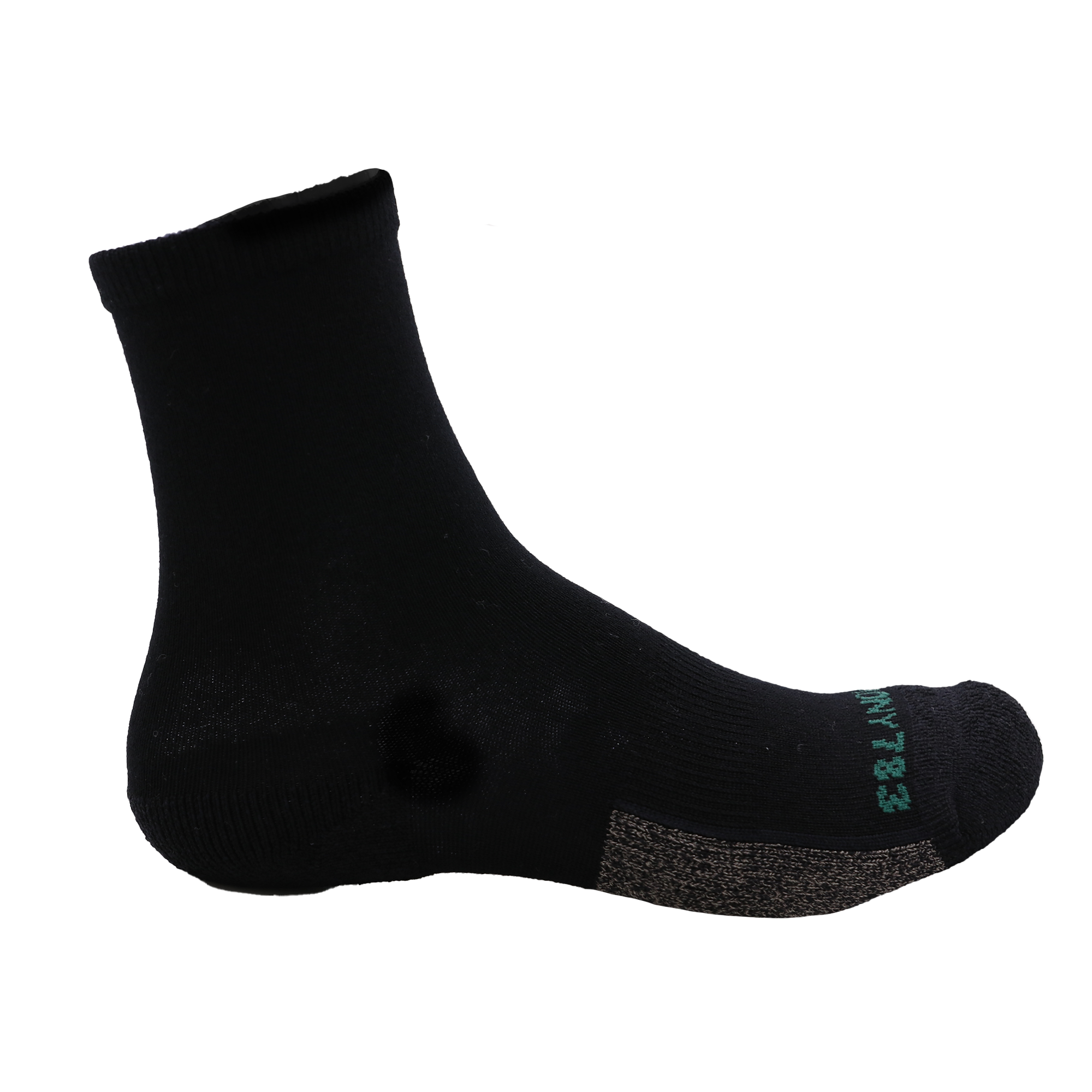 Grounding Crew Socks • Black Merino Wool