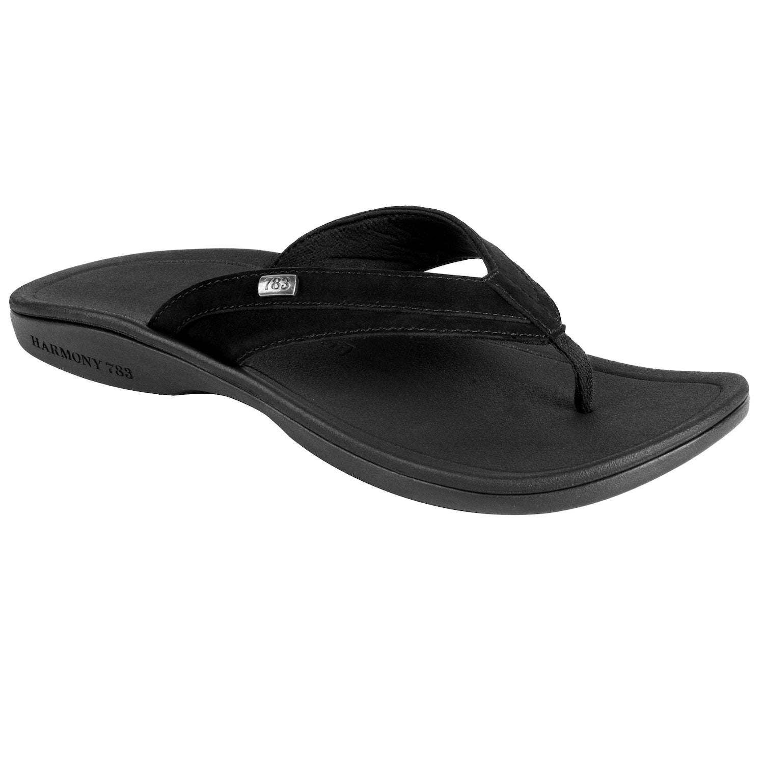 Men's Black Sandal | Comfy Grounding Flip Flops by Harmony 783