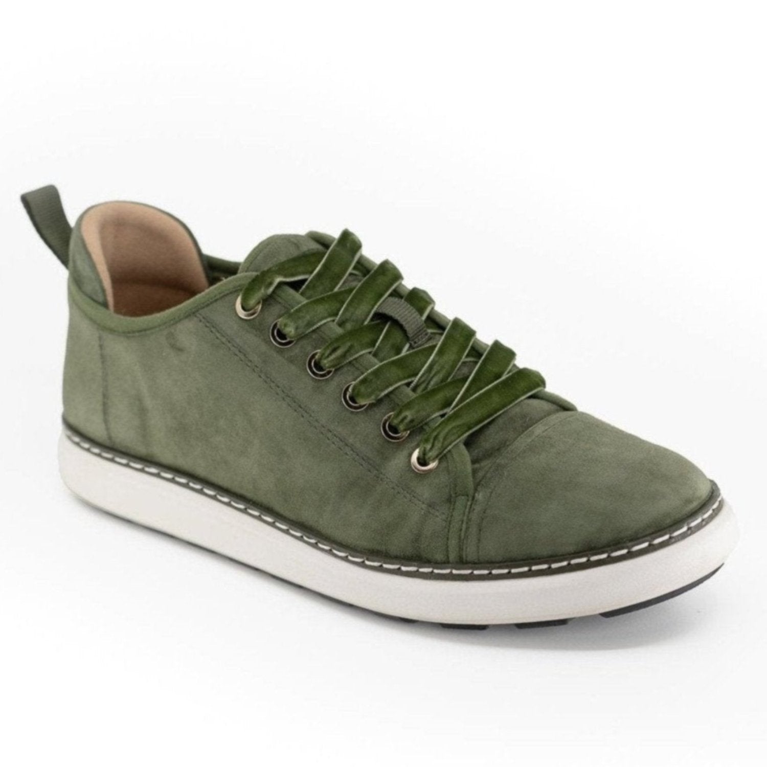 category view of the charlotte olive green suede grounding walker