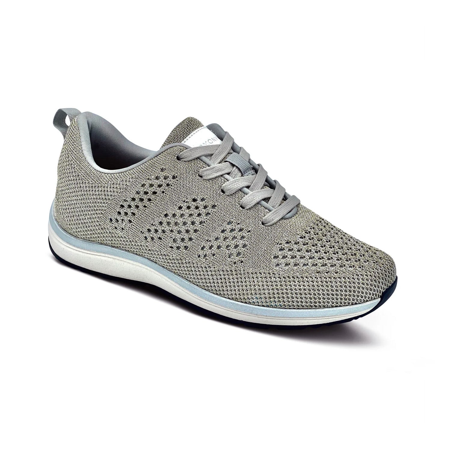 Category angled view of the Platinum Knit grounding Lace-up Sneaker for women