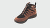 360 view of the Jesse High Top Trail Shoe in Brown Leather and Black Mesh