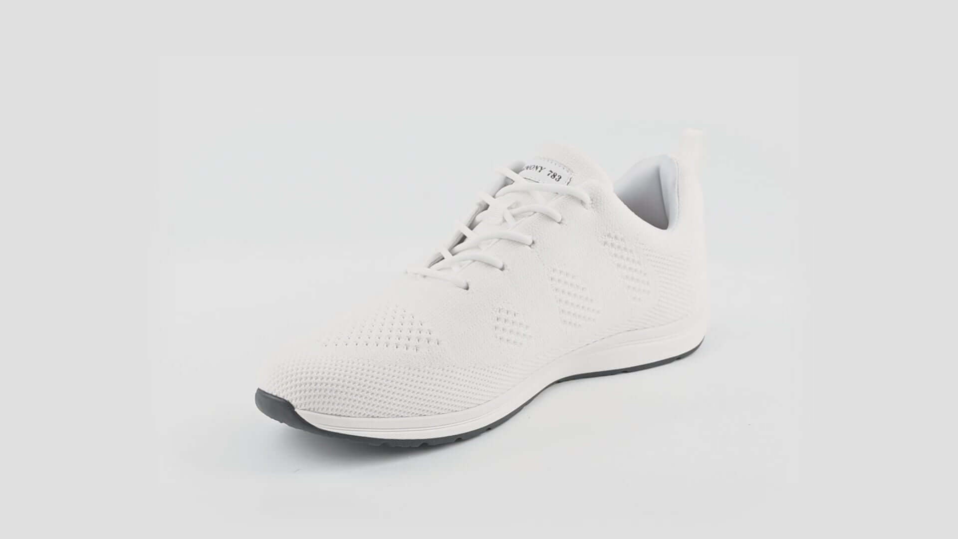 360 video of white recycled plastic waterproof lace-up for grounding