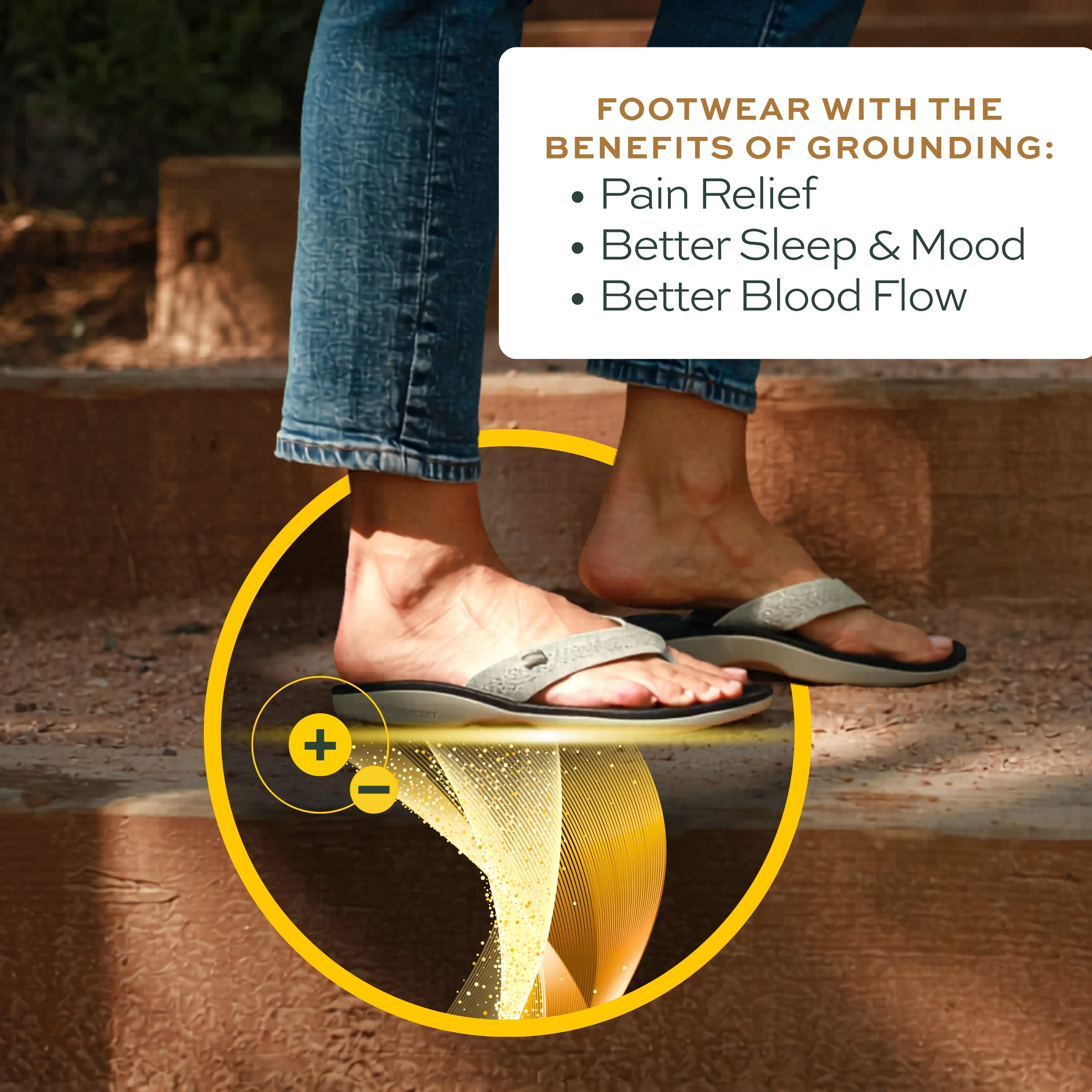 Black Knit Tatum Sandal | Luxe Grounding Flip Flops by Harmony 783