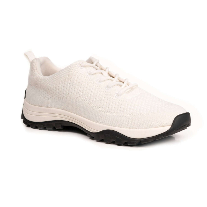 White bamboo knit grounding sneaker for men and women category view