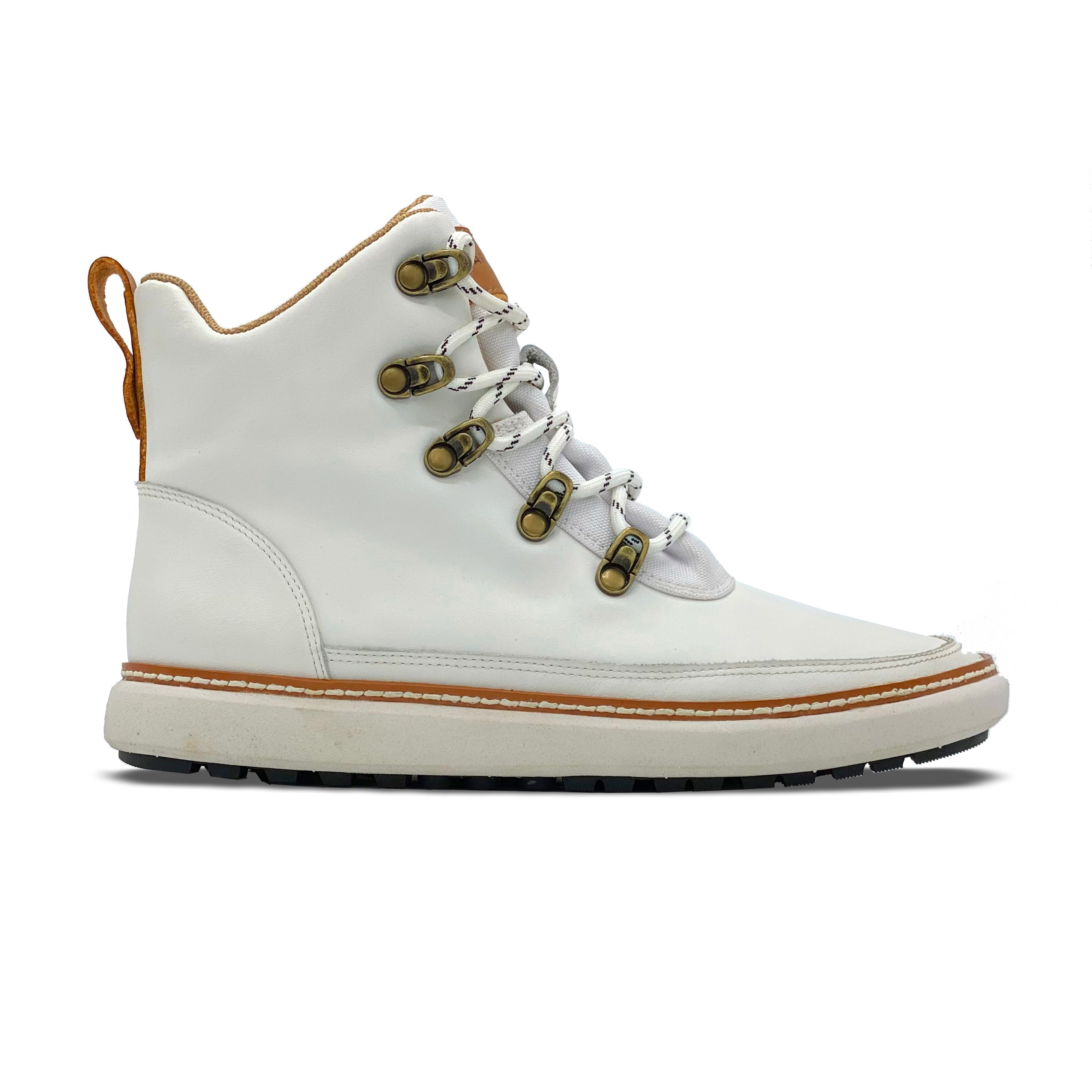 White Leather Ankle Boot