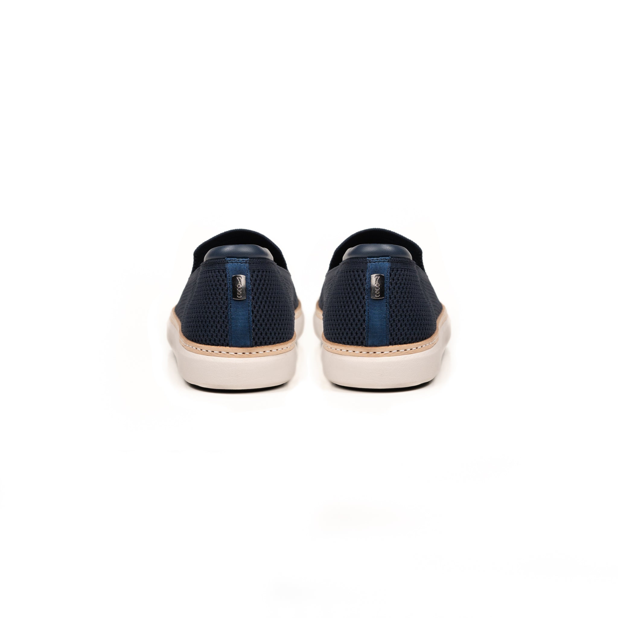 Navy Bamboo Knit Grounding Slip-On